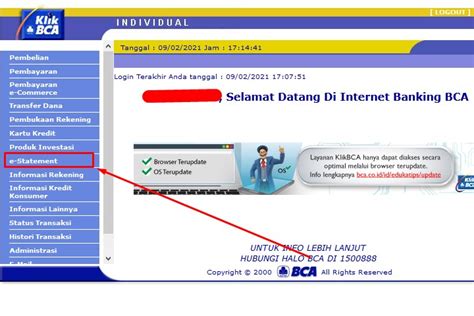 Detail Contoh Rekening Koran Bca Koleksi Nomer