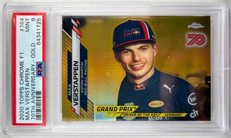 Carta Topps Chrome F Max Verstappen Th Anniversary Gold