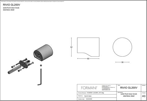 Solid Fixed Black Front Door Knob From The RIVIO Collection Formani