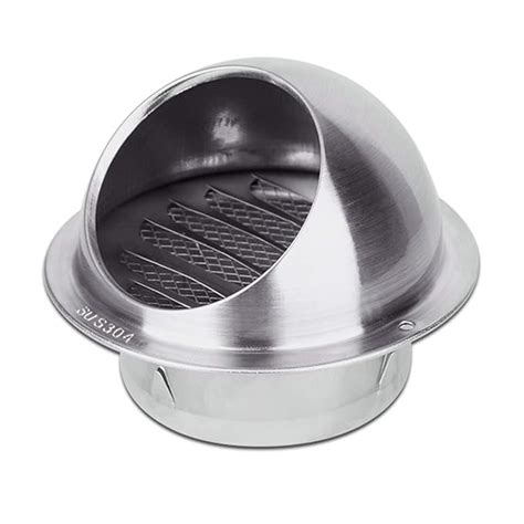 Stainless Steel Air Vent Round Grille Ventilation Cover Wall Vent