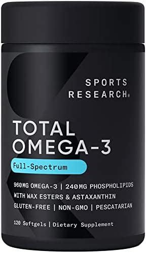 Amazon Sports Research Total Omega 3 Fish Oil From Wild Sockeye