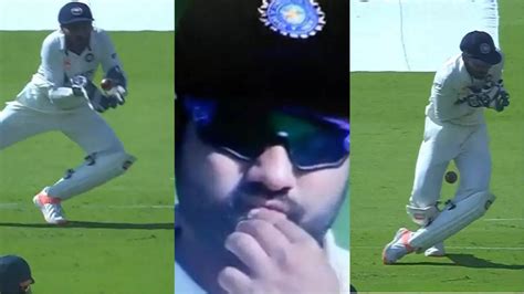 Ind Vs Aus Captain Rohit Sharma Left Wondering As Ks Bharat Drops Easy