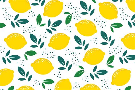 Lemon Vector Pattern Background Design Fruit Natural 13900124 Vector Art At Vecteezy