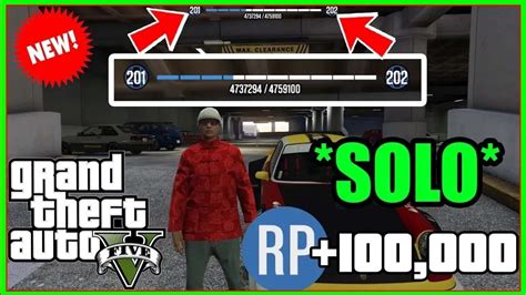 Solo Rp Fast Gta Online How To Level Up Fast On Ps Xbox Pc New