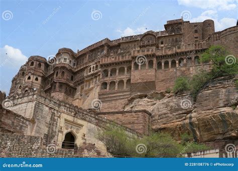 Mehrangarh Fort Jodhpur Rajasthan India Bedekt 1200 Hectare Op Een