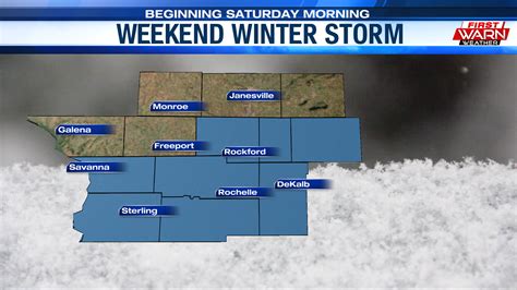 Winter Storm Watch Issued For Most Of The Stateline Beginning Saturday