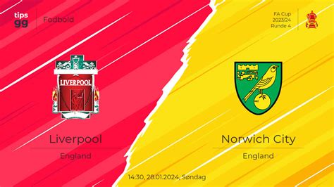 Liverpool Vs Norwich City 28012024 Ved Fa Cup 202324 Fodbold Tipsgg