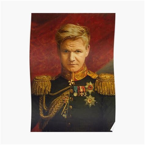 "Gordon Ramsay Portrait" Poster by PortraitKings | Redbubble