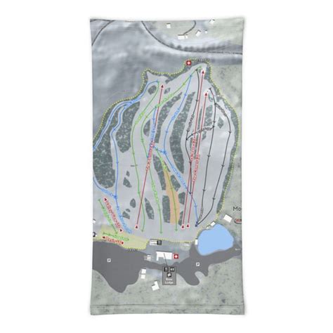 Mount Peter, New York Ski Trail Map Printed Neck Gaiter | Neck gaiter ...