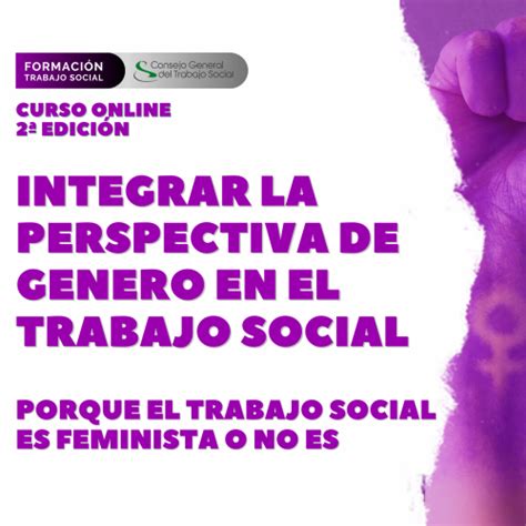 Ii Edición Del Curso Online “integrar La Perspectiva De Género En El