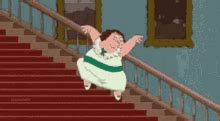 Family Guy Peter Falling Down Stairs GIFs | Tenor