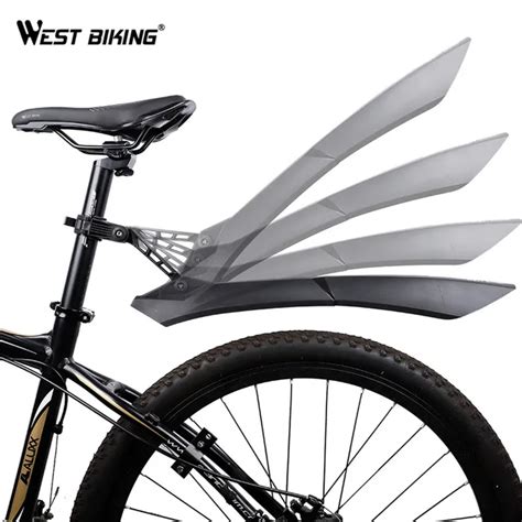 WEST BIKING Quick Release Mountain Bike Fenders 2PCS Front Rear Cycling