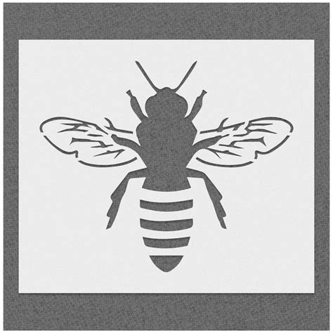 Honey Bee Detailed Stencil | Stencilmonkey