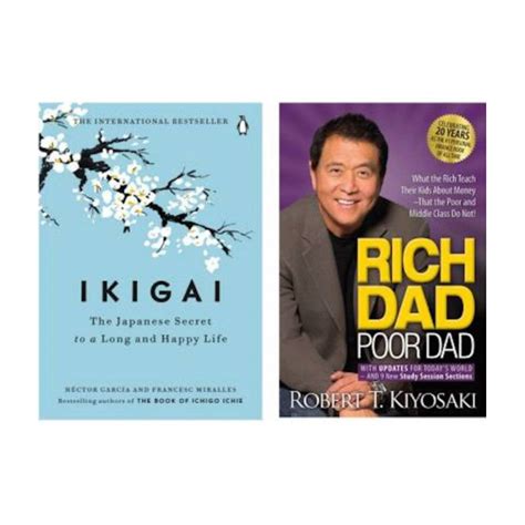 Rich Dad Poor Dad And Ikigai Books Combo Pack Of 2 Buy Online Robert