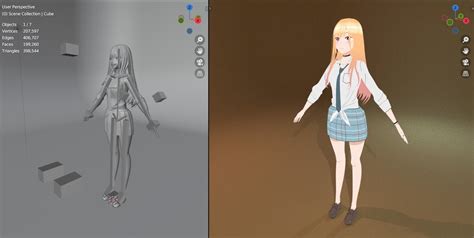 3D model Anime Marin Kitagawa Rigging VR / AR / low-poly | CGTrader