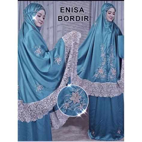 Jual Mukena Enisa Jumbo Full Bordir Mukena Luna Maya Dewasa Renda