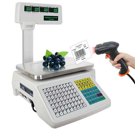 30kg Label Printing Scales Digital Barcode Weighing Scales Weighing