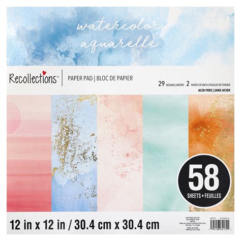 Watercolor Paper Pad By Recollections™ 12 X 12 Michaels