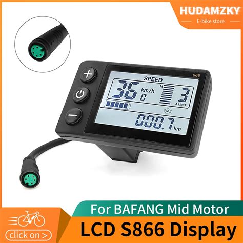 E Bike Bafang LED S866 Display For BBS01 BB02 BBSHD Bafang Mid Motor