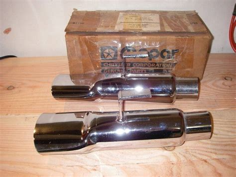 Sold 1968 1970 Roadrunner Gtx Exhaust Tips For B Bodies Only Classic Mopar Forum