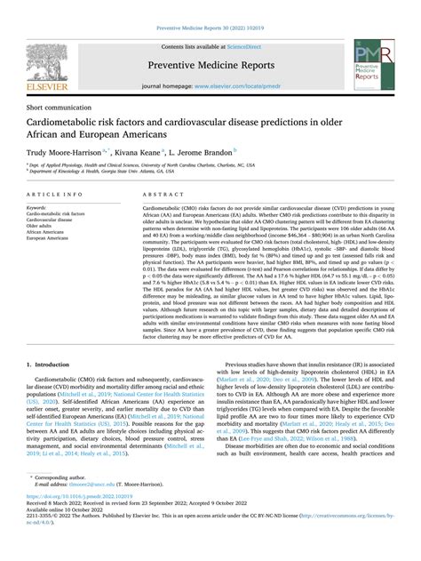 PDF Cardiometabolic Risk Factors And Cardiovascular Disease