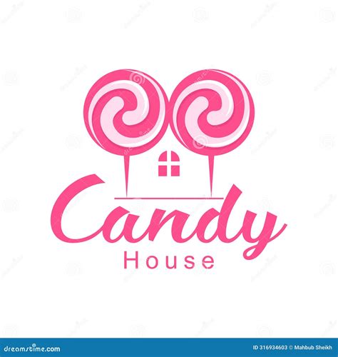 Candy House Logo Design Template Stock Vector Illustration Of