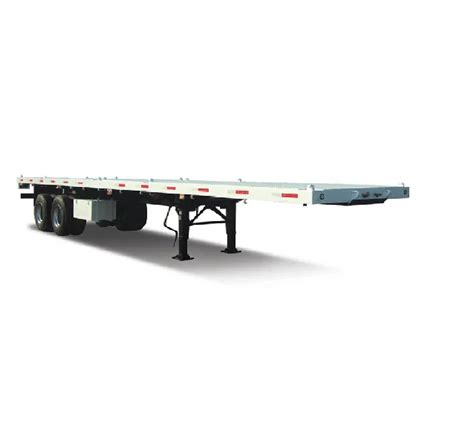 Best Price Axle Flat Bed Truck Semi Trailer For Transporting Flatbed