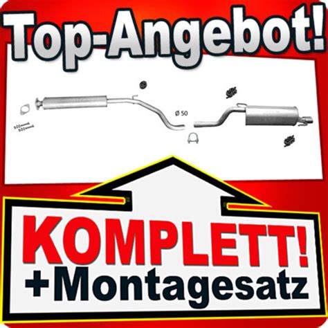 Auspuff für ALFA ROMEO MITO und FIAT GRANDE PUNTO 1 4 T jet