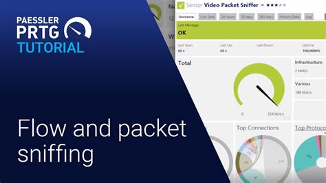 Prtg Tutorial Bandwidth Monitoring With Flow And Packetsniffing Youtube