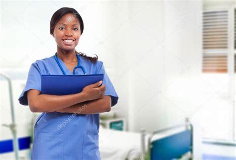 African Nurse In Hospital Stock Photo By ©minervastock 44647465