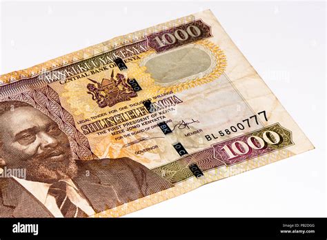 1000 Kenyan Shillings Bank Note Of Kenya Kenyan Shilling Is The