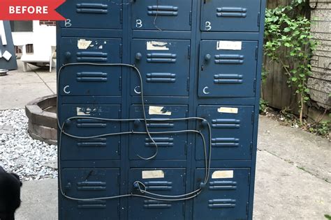 Before and After: These Old School Lockers Made Amazing Bathroom ...