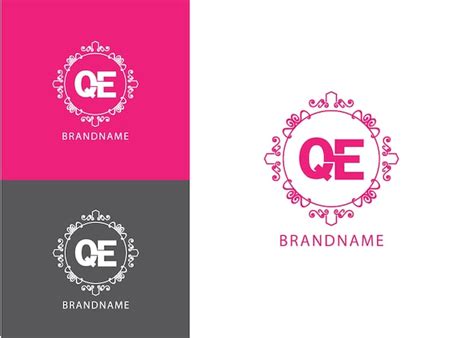 Plantilla De Dise O De Logotipo Qe De Letra Inicial De Monograma