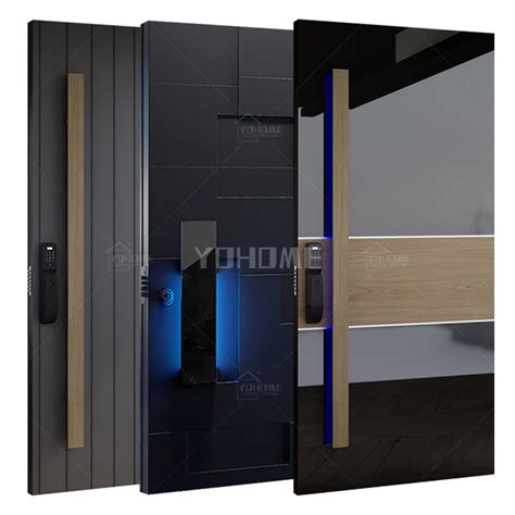 China Top Manufacturer Custom Entrance Single Exterior Security Metal