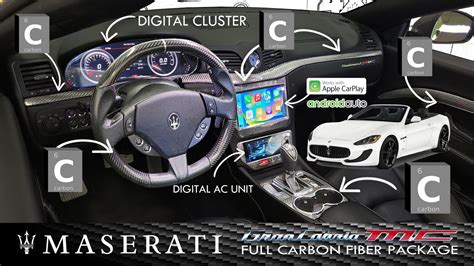 All New Maserati Grancabrio Granturismo Digital Cluster Digital Climate