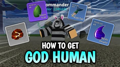 How To Get God Human Blox Fruits Games Eshop