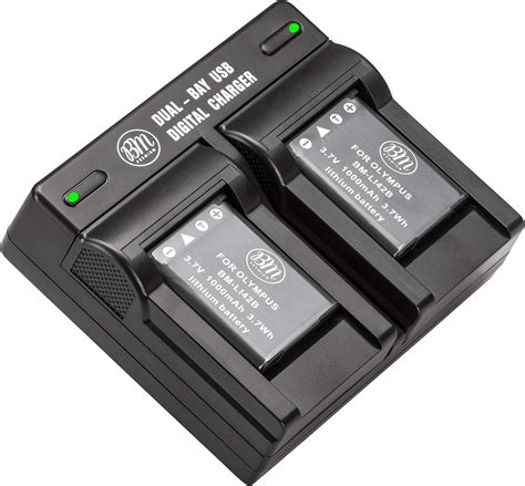 Bm Premium Pack Of Lb Batteries And Dual Bay Battery Charger For