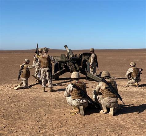 El Ejército De Chile Realiza Ejercicios De Fuego Indirecto Con El Obús M 101 33 De 105 Mm