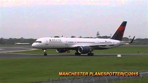 Delta Boeing 757 N721TW On DL234 Landing Taking Off At Manchester