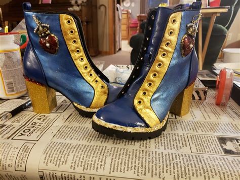 Pin By 347 340 4820 On Descendants Costumes High Heel Boots Ankle