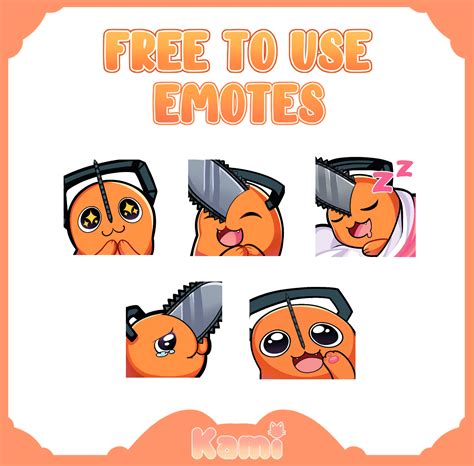 F2u Emote Pack Pochita Chainsaw Man Kamimis Ko Fi Shop Ko Fi ️