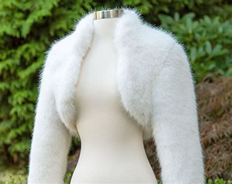 Jackets Coats Wedding Shrugs And Boleros Etsy Il Faux Fur Bolero