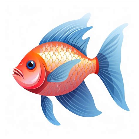 Premium Vector Yellow Oscar Fish Carp Vector Different Color Fish