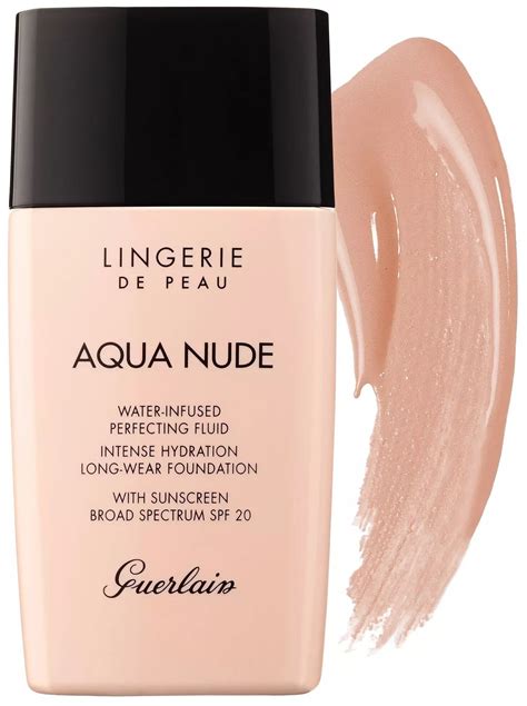 Guerlain Тональный флюид Lingerie De Peau Aqua Nude SPF 20 купить в