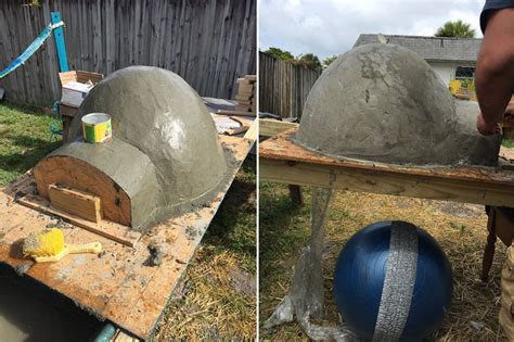 Wood Fired Pizza Oven Made With An Exercise Ball For 135 Home Design