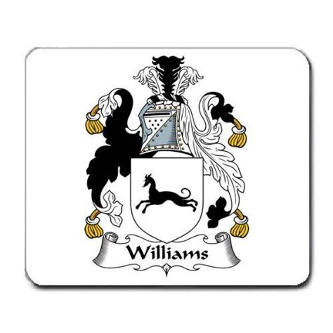 Williams Family Crest Coat of Arms Mouse Pad | Family crest, Coat of ...