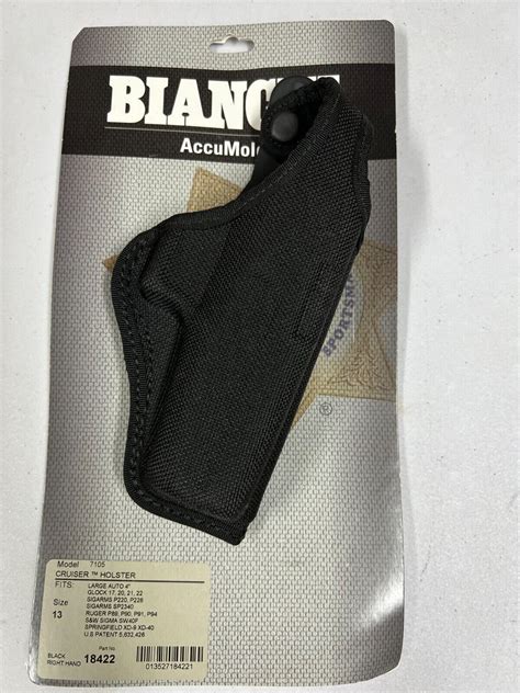 Bianchi New Accumold Size Right Hand Thumb Snap Model Black