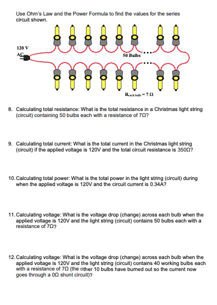 Solved Series circuits: 1. Calculating current in series | Chegg.com