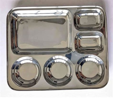 Stainless Steel Compartment Plate At Rs 75 Piece Stainless Steel