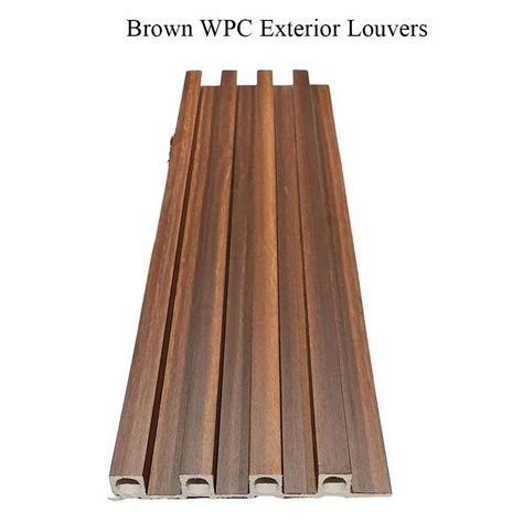 Brown Wpc Exterior Louvers For Residential X At Rs Piece In